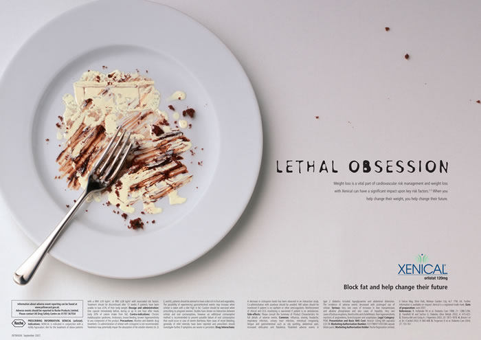 Xenical減肥藥平面廣告(2)---創(chuàng)意策劃--平面饕餮--中國廣告人網(wǎng)站